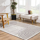 Deron Gray Rainbow Washable Rug Deron Gray Rainbow Washable Rug
