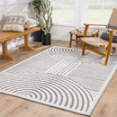 Deron Gray Rainbow Washable Rug Deron Gray Rainbow Washable Rug