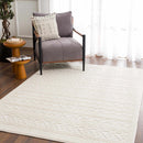 Fadey White 3D Washable Rug Fadey White 3D Washable Rug