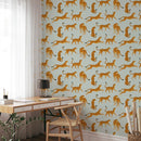 Light Gray Cheetah Animal Print Wallpaper - Peel and Stick Wallpaper Light Gray Cheetah Animal Print Wallpaper - Peel and Stick Wallpaper