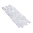 Lincoln White Ledger 3D Panel 6"x24" Multi Surface Natural Marble Wall Tile Lincoln White Ledger 3D Panel 6"x24" Multi Surface Natural Marble Wall Tile