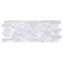 Lincoln White Ledger 3D Panel 6"x24" Multi Surface Natural Marble Wall Tile Lincoln White Ledger 3D Panel 6"x24" Multi Surface Natural Marble Wall Tile