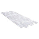 Lincoln White Ledger 3D Panel 6"x24" Multi Surface Natural Marble Wall Tile Lincoln White Ledger 3D Panel 6"x24" Multi Surface Natural Marble Wall Tile