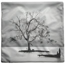 "Lone Tree in Water" Throw Pillow "Lone Tree in Water" Throw Pillow