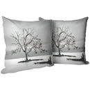"Lone Tree in Water" Throw Pillow "Lone Tree in Water" Throw Pillow