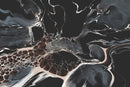 Bespoke Black Marble Wall Mural - Modern Fluid Art Wallpaper Bespoke Black Marble Wall Mural - Modern Fluid Art Wallpaper