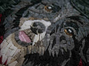 Custom Mosaic Dog Portrait | Luxury Handcrafted Natural Stone Art Custom Mosaic Dog Portrait | Luxury Handcrafted Natural Stone Art