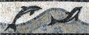 Dolphin Nautical Mosaic Art Border Dolphin Nautical Mosaic Art Border