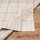 Nissa Cream Checkered Wool Rug Nissa Cream Checkered Wool Rug