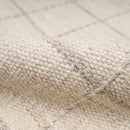 Nissa Cream Checkered Wool Rug Nissa Cream Checkered Wool Rug