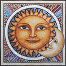 Celestial Mosaic Wall Art - Sun & Moon Celestial Mosaic Wall Art - Sun & Moon