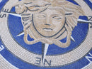 Tabletop Mosaic - Compass Versace Medusa Tabletop Mosaic - Compass Versace Medusa