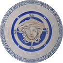 Tabletop Mosaic - Compass Versace Medusa Tabletop Mosaic - Compass Versace Medusa