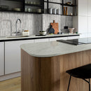 MSI Azurmatt™ Watercolor Premium Quartz Prefabricated Countertop - Island MSI Azurmatt™ Watercolor Premium Quartz Prefabricated Countertop - Island