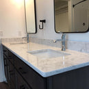 MSI Carrara Mist® Premium Quartz Prefabricated Countertop - Island MSI Carrara Mist® Premium Quartz Prefabricated Countertop - Island