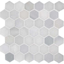 MSI Greecian white 2 inch hexagon 11.75X12 polished marble mosaic tile SMOT GRE 2HEXP tile top view MSI Greecian white 2 inch hexagon 11.75X12 polished marble mosaic tile SMOT GRE 2HEXP tile top view