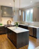 MSI Marbella White™ Premium Quartz Prefabricated Countertop - Island MSI Marbella White™ Premium Quartz Prefabricated Countertop - Island