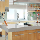MSI Meridian Gray® Premium Quartz Prefabricated Countertop - Island MSI Meridian Gray® Premium Quartz Prefabricated Countertop - Island