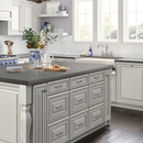 MSI Mystic Gray™ Premium Quartz Prefabricated Countertop - Island MSI Mystic Gray™ Premium Quartz Prefabricated Countertop - Island