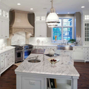 MSI New River White Granite Prefabricated Countertop - Island MSI New River White Granite Prefabricated Countertop - Island