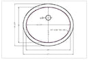 MSI Vanity oval porcelain sink SIN POR UNDOVLWHT 1512 draw MSI Vanity oval porcelain sink SIN POR UNDOVLWHT 1512 draw