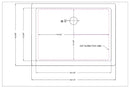 MSI Vanity rectangle porcelain sink SIN POR UNDRECWHT 1813 draw MSI Vanity rectangle porcelain sink SIN POR UNDRECWHT 1813 draw
