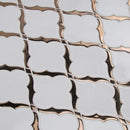 MSI Wictorian Light Arabesque Glossy Ceramic Mosaic Tile 10.83"x15.5" MSI Wictorian Light Arabesque Glossy Ceramic Mosaic Tile 10.83"x15.5"