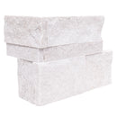 MSI XL Rockmount Arctic White Splitface Quartzite Ledger Panel Corner 9"x18" MSI XL Rockmount Arctic White Splitface Quartzite Ledger Panel Corner 9"x18"