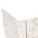 MSI XL Rockmount Royal White Splitface Quartzite Ledger Panel Corner 9"x18" MSI XL Rockmount Royal White Splitface Quartzite Ledger Panel Corner 9"x18"