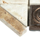 MSI noche chiaro copper scudo tumbled metal stone wall tile 4x12 THDW3 BOR CHCOSC4X12T MSI noche chiaro copper scudo tumbled metal stone wall tile 4x12 THDW3 BOR CHCOSC4X12T