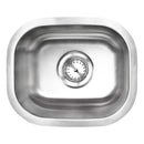 MSI singlebowl stainless steel sink SIN 18 SINBWL 1210 top view MSI singlebowl stainless steel sink SIN 18 SINBWL 1210 top view
