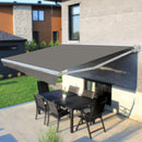 Multiple Awnings Brasilia Europa Premium Outdoor Manual Retractable Sun Shade Awning With White Frame (SAK93514) Multiple Awnings Brasilia Europa Premium Outdoor Manual Retractable Sun Shade Awning With White Frame (SAK93514)