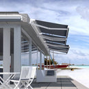 Multiple Awnings Brasilia Europa Premium Outdoor Manual Retractable Sun Shade Awning With White Frame (SAK93514) Multiple Awnings Brasilia Europa Premium Outdoor Manual Retractable Sun Shade Awning With White Frame (SAK93514)