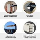 Multiple Awnings Brasilia Slim Premium Full Cassette Electric Retractable Sun Shade Awning With Black Frame (SAK42536) Multiple Awnings Brasilia Slim Premium Full Cassette Electric Retractable Sun Shade Awning With Black Frame (SAK42536)