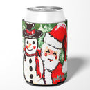 Friends Snowman and Santa Claus Can or Bottle Hugger MW1167CC Friends Snowman and Santa Claus Can or Bottle Hugger MW1167CC
