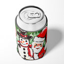 Friends Snowman and Santa Claus Can or Bottle Hugger MW1167CC Friends Snowman and Santa Claus Can or Bottle Hugger MW1167CC