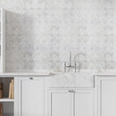 Palia White Dolomite Dimensional Mosaic Tile Stella Design on 12" x 12" Mesh - Polished Palia White Dolomite Dimensional Mosaic Tile Stella Design on 12" x 12" Mesh - Polished