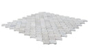 Palia White Dolomite Mosaic Tile Laguna Pattern on 12" x 12" Mesh - Polished Palia White Dolomite Mosaic Tile Laguna Pattern on 12" x 12" Mesh - Polished