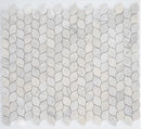 Palia White Dolomite Mosaic Tile Leaf Design on 12" x 12" Mesh - Polished Palia White Dolomite Mosaic Tile Leaf Design on 12" x 12" Mesh - Polished