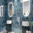 MSI Marza Cobalt Glossy Ceramic Subway Tile 4"x12" MSI Marza Cobalt Glossy Ceramic Subway Tile 4"x12"