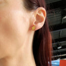 Middle Finger Stud Earrings in Gold or Silver Middle Finger Stud Earrings in Gold or Silver