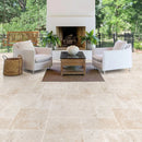 Travertine Miletos Ivory Tumbled Pattern Pavers Travertine Miletos Ivory Tumbled Pattern Pavers
