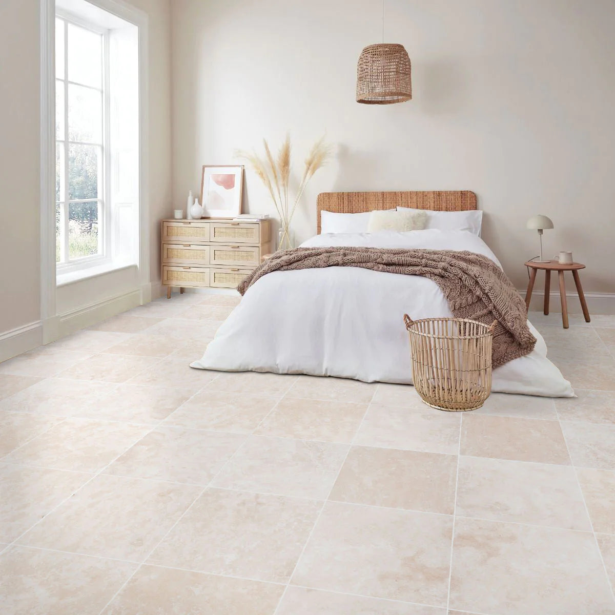 Shell Stone White Limestone Tiles 24x24 Floor and Wall Tile - Belair