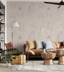 Female Body Wallpaper - Elegant Female Silhouettes for Modern Spaces Female Body Wallpaper - Elegant Female Silhouettes for Modern Spaces