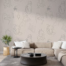 Female Body Wallpaper - Elegant Female Silhouettes for Modern Spaces Female Body Wallpaper - Elegant Female Silhouettes for Modern Spaces