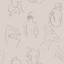Female Body Wallpaper - Elegant Female Silhouettes for Modern Spaces Female Body Wallpaper - Elegant Female Silhouettes for Modern Spaces