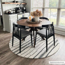 Moorebank Black Striped Wool Rug Moorebank Black Striped Wool Rug