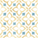 Yellow and Blue Moroccan Mosaic Peel and Stick Wallpaper Yellow and Blue Moroccan Mosaic Peel and Stick Wallpaper