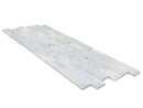 Mugla White Ledger 3D Panel 6"x24" Split-face Natural Marble Wall Tile Mugla White Ledger 3D Panel 6"x24" Split-face Natural Marble Wall Tile