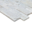Mugla White Ledger 3D Panel 6"x24" Split-face Natural Marble Wall Tile Mugla White Ledger 3D Panel 6"x24" Split-face Natural Marble Wall Tile